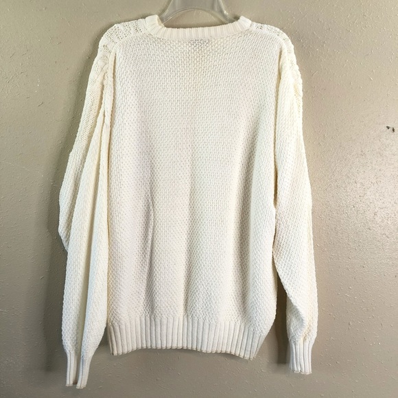 Vintage Lord Jeff 100% Cotton Cable Knit Crew XL - Picture 2 of 8